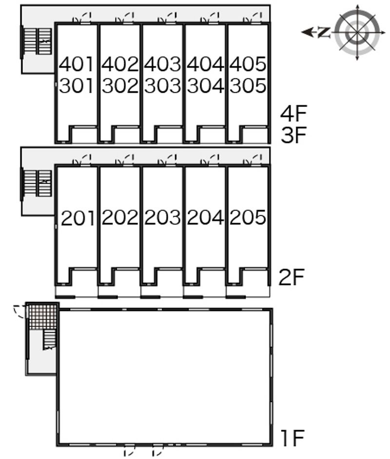 レオネクストＤ２　ａ１ 間取り配置図