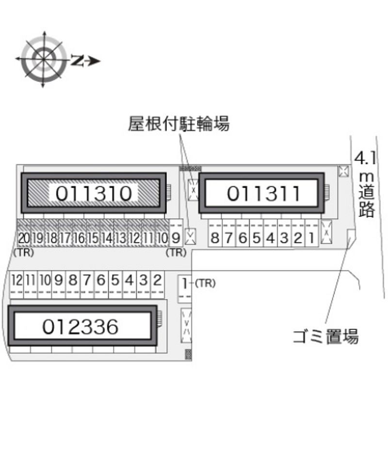 レオパレスグランドゥールⅠ 駐車場