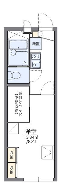 レオパレスらくしん 間取り図