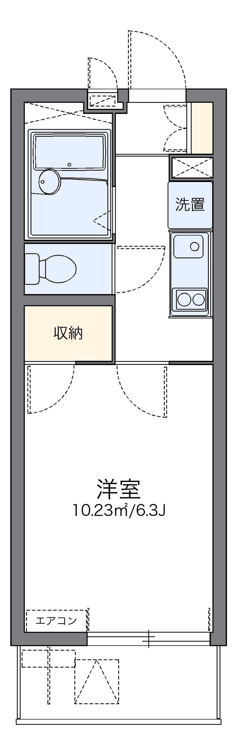 レオパレスアンドゥドゥ 間取図