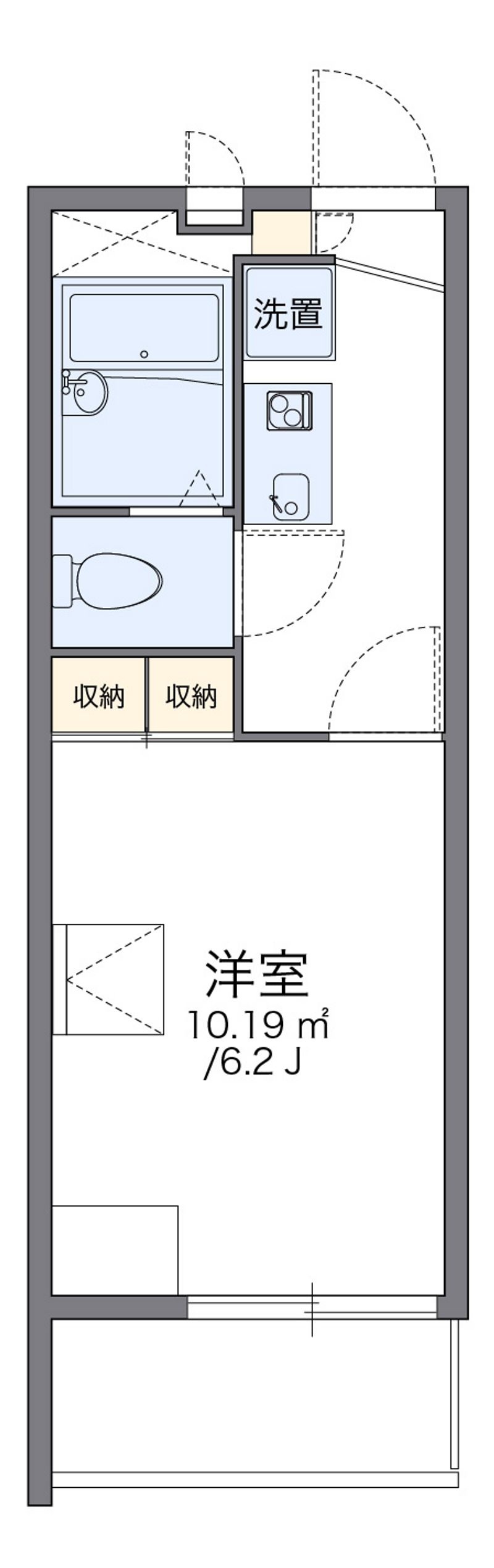レオパレス糸田橋南 間取図