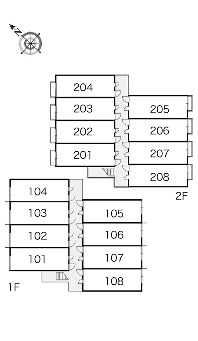 レオパレスシェル　ソレーユ 間取り配置図