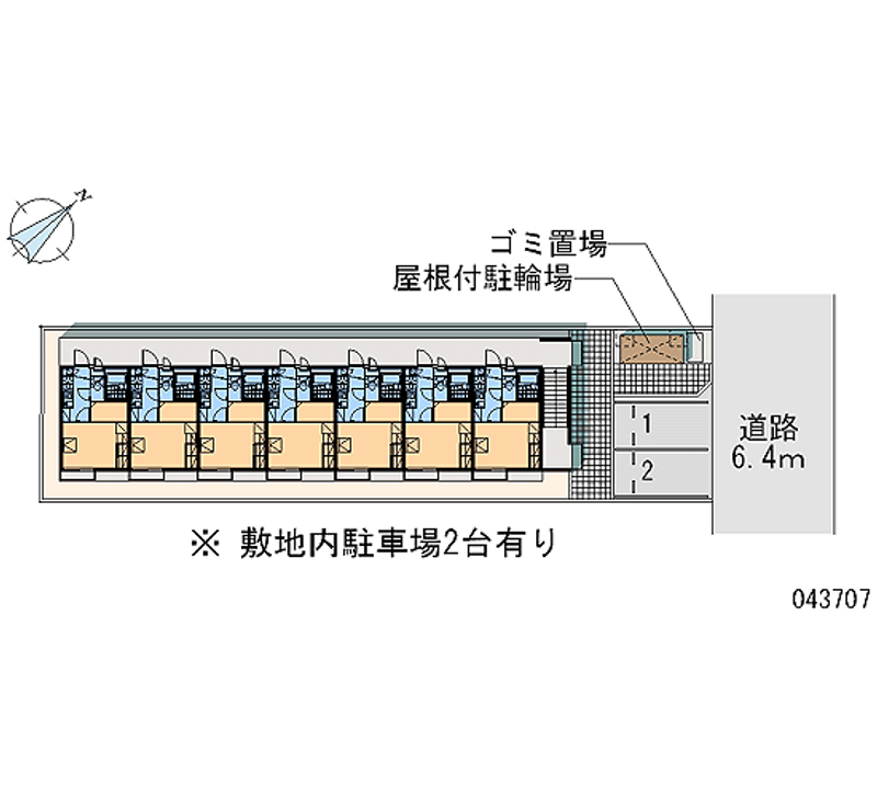 レオパレスノーヴァⅢ 月極駐車場