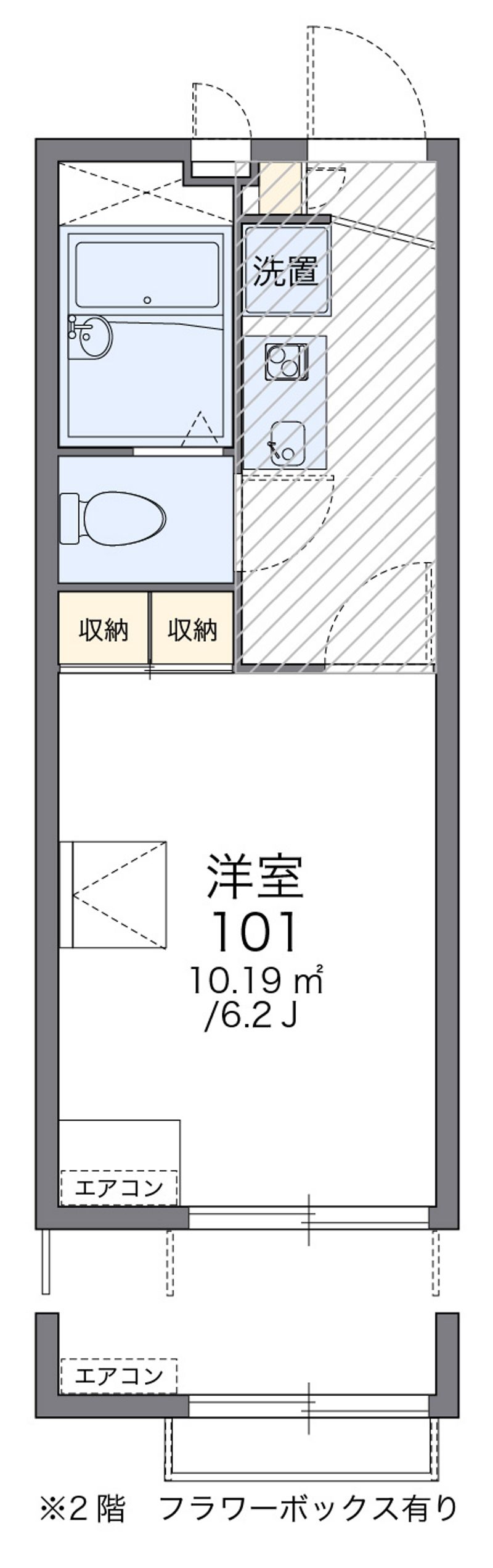 レオパレスＹＮ 間取図