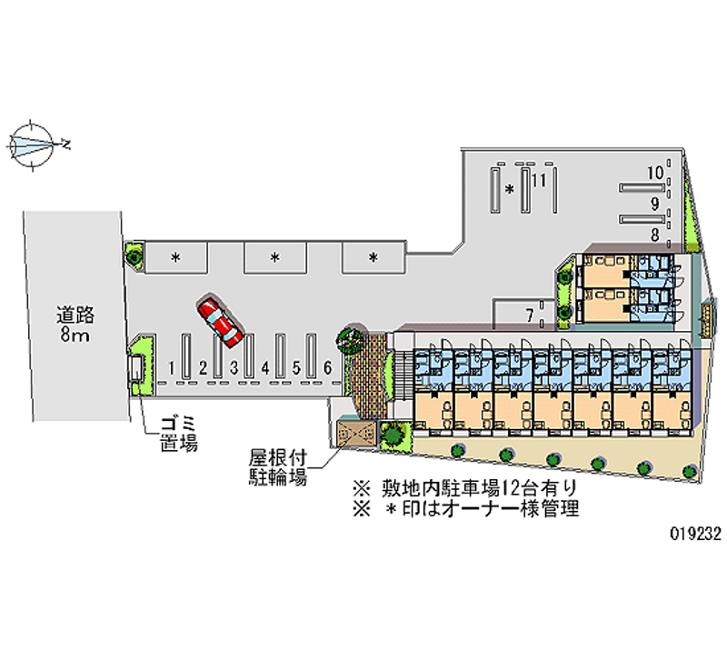 レオパレスコリーヌ 月極駐車場