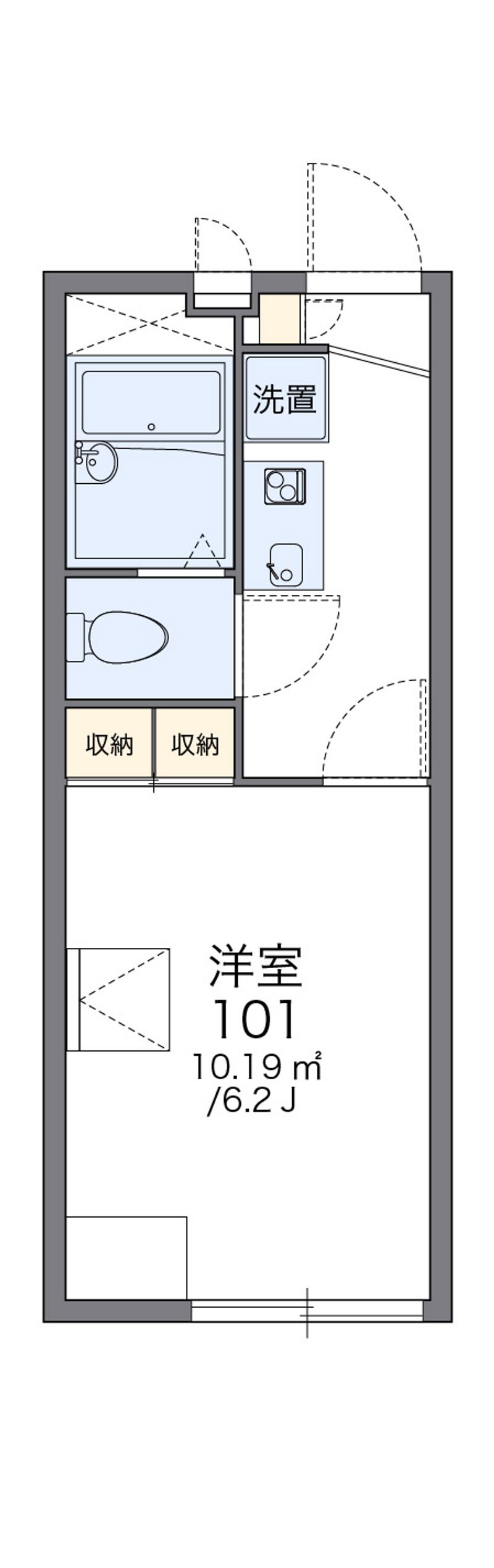 レオパレス宮丘 間取図