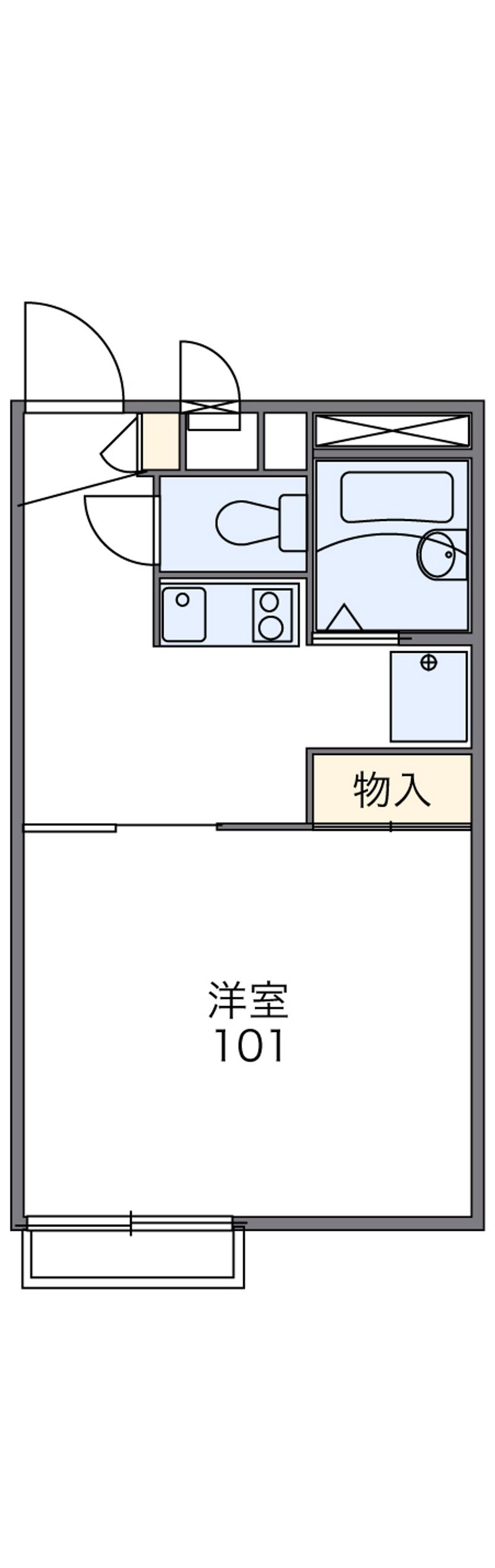 レオパレスブルースカイⅠ 間取図