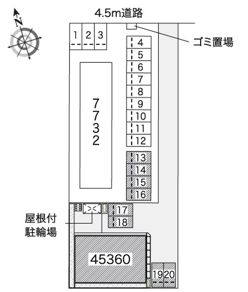 レオネクスト白山Ⅱ 駐車場