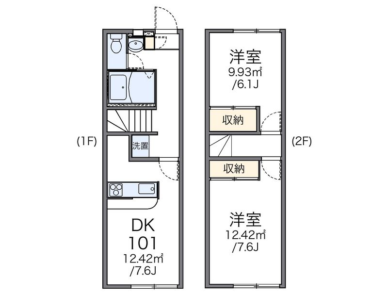 レオパレスヴィラパルク弐番館 間取図