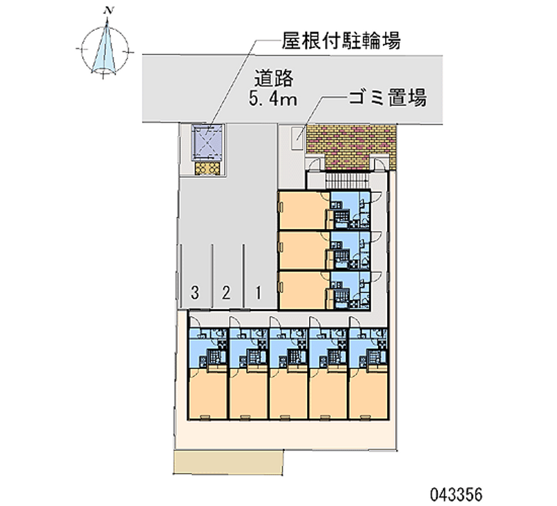 レオパレスＭＹＫ 区画図