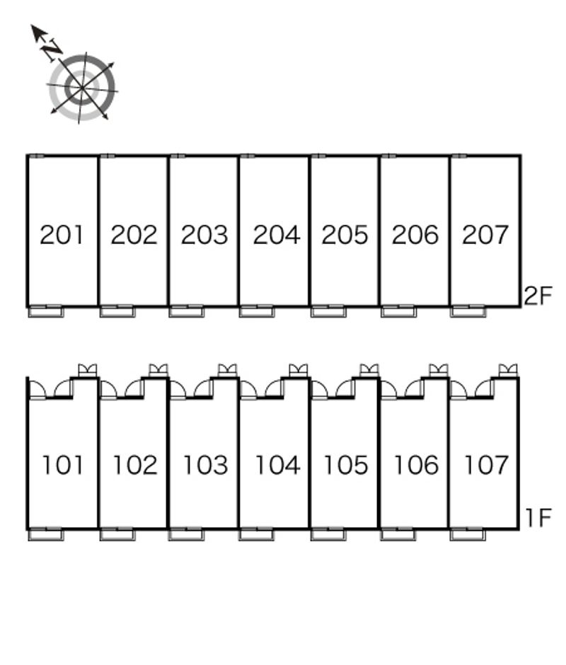 レオパレスアーク 間取り配置図