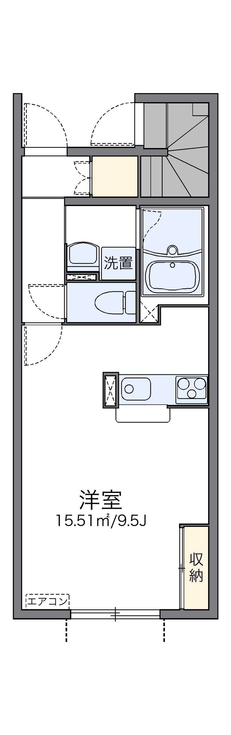 レオネクスト中央山之神 間取図
