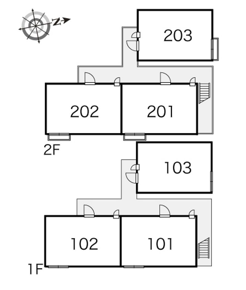 レオパレスサンイッコー 間取配置図
