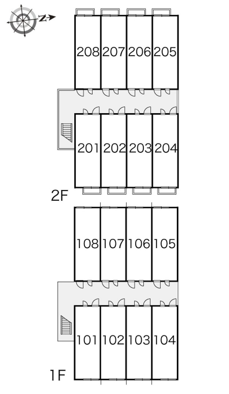 レオパレス境橋 間取り配置図