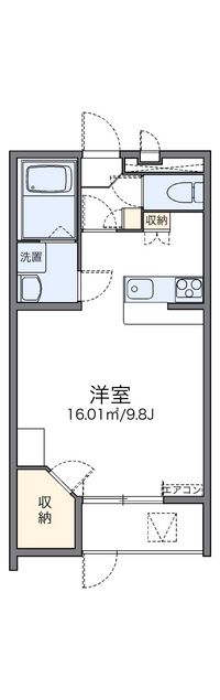 レオパレス我孫子 間取り図