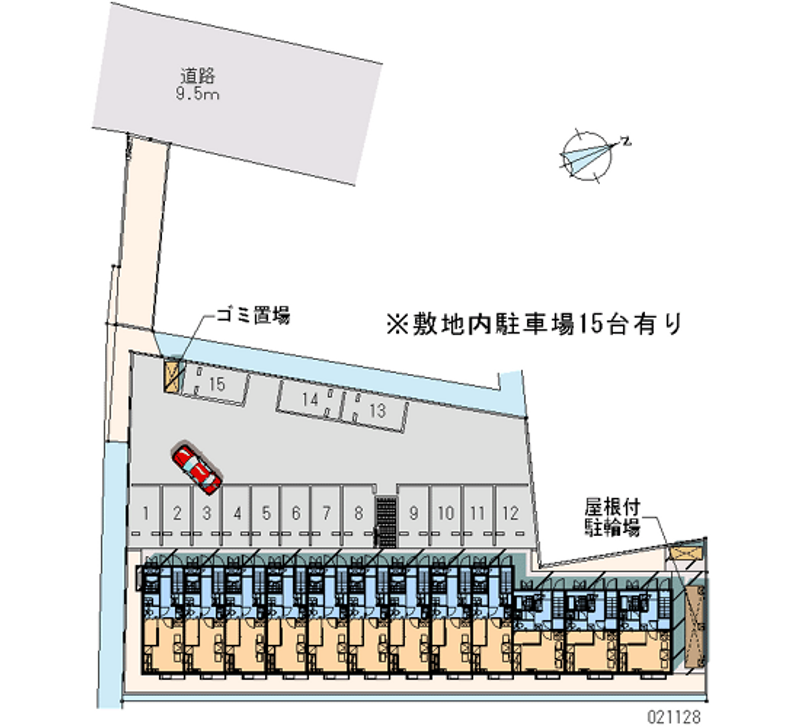 レオパレスエステート栃の木 月極駐車場