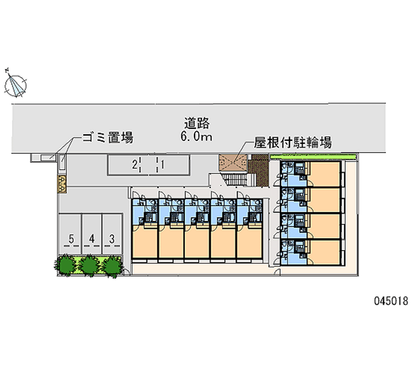 レオパレスＤＥＤＯ 区画図
