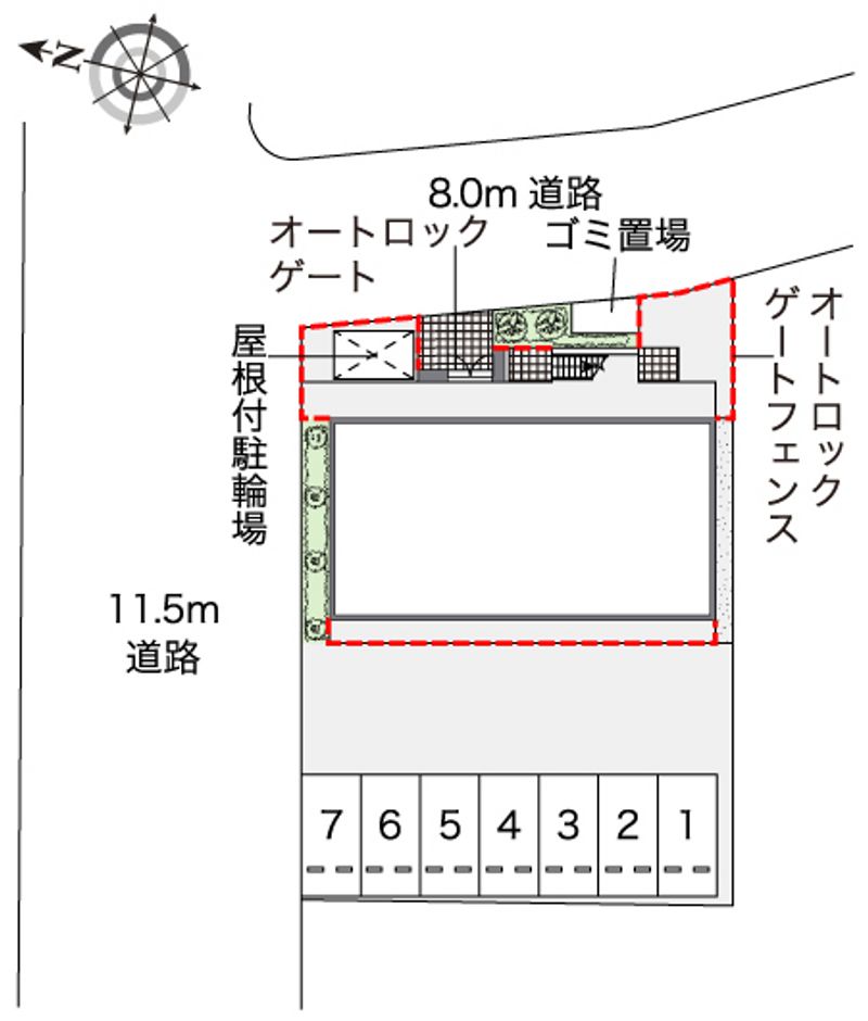 レオネクスト芝久保 駐車場