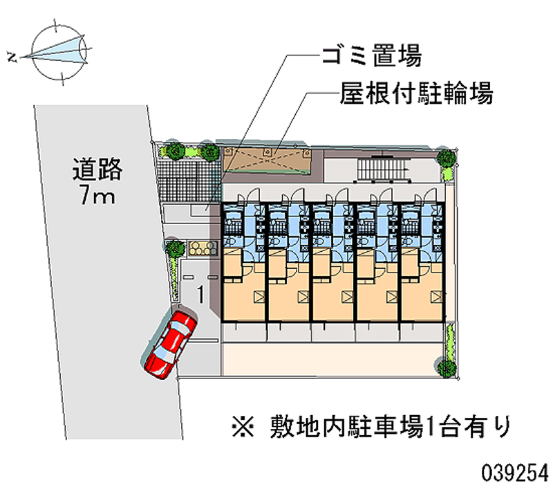 レオパレス南大和田 区画図