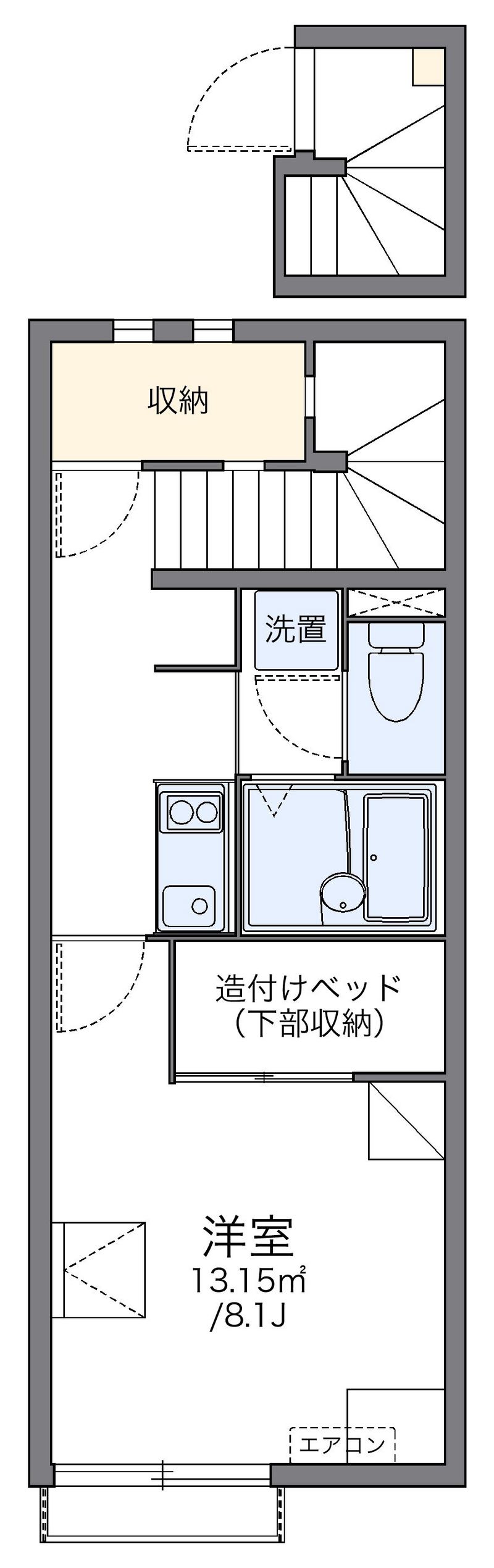 レオネクストＨＩＧＨＷＯＯＤⅠ 間取図