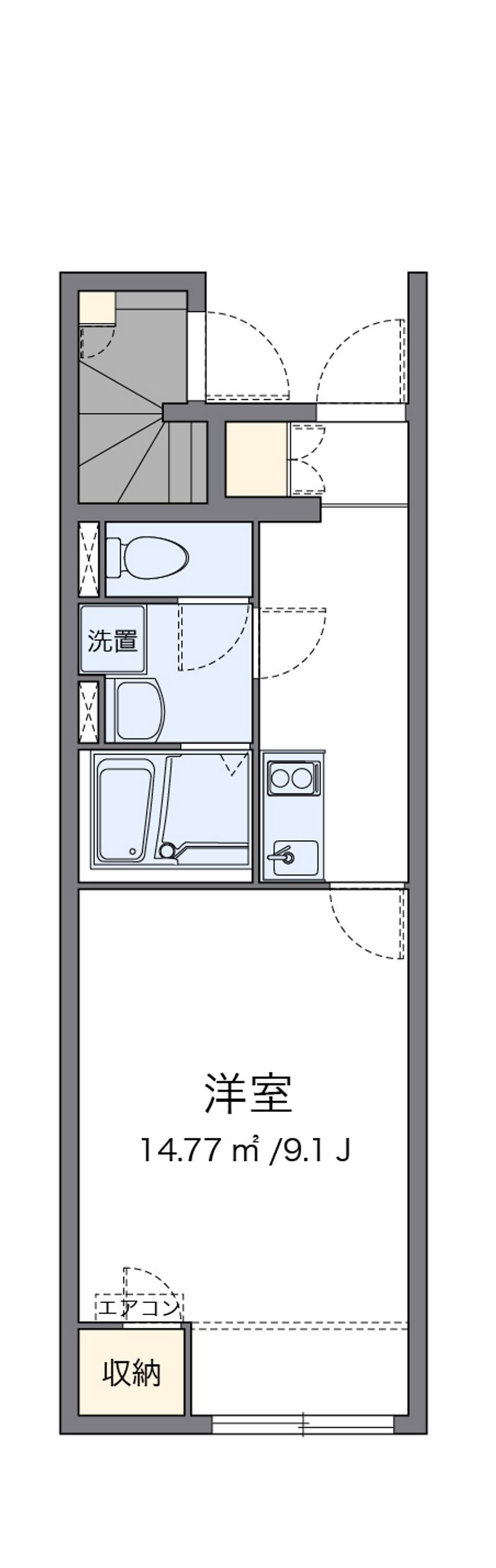 クレイノ日吉原Ⅲ 間取図