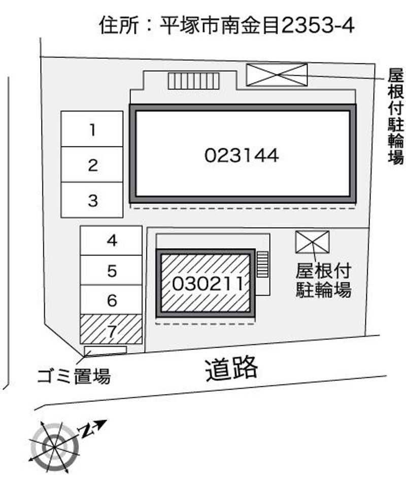 レオパレスクロスロードⅡ 配置図