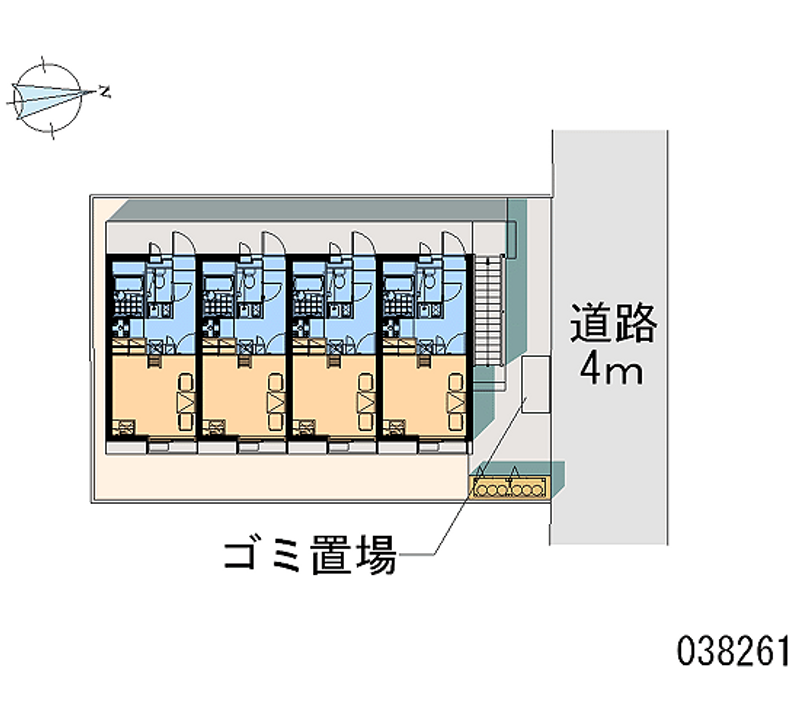 レオパレスサウス学南町 区画図