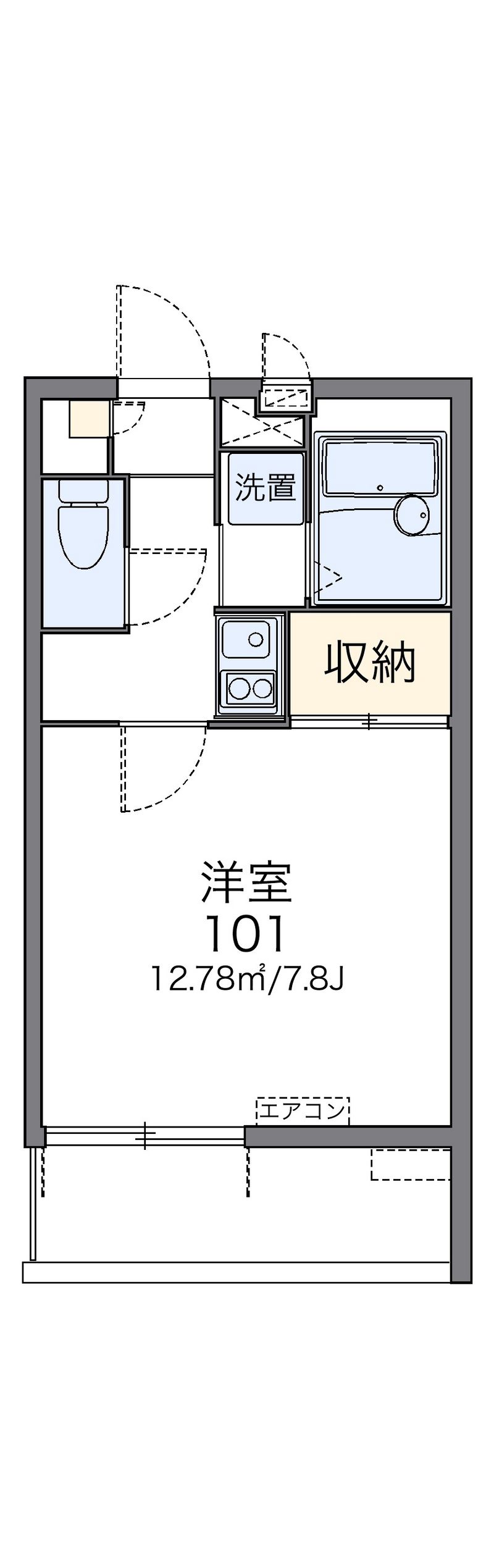 レオパレスマリンスター 間取図