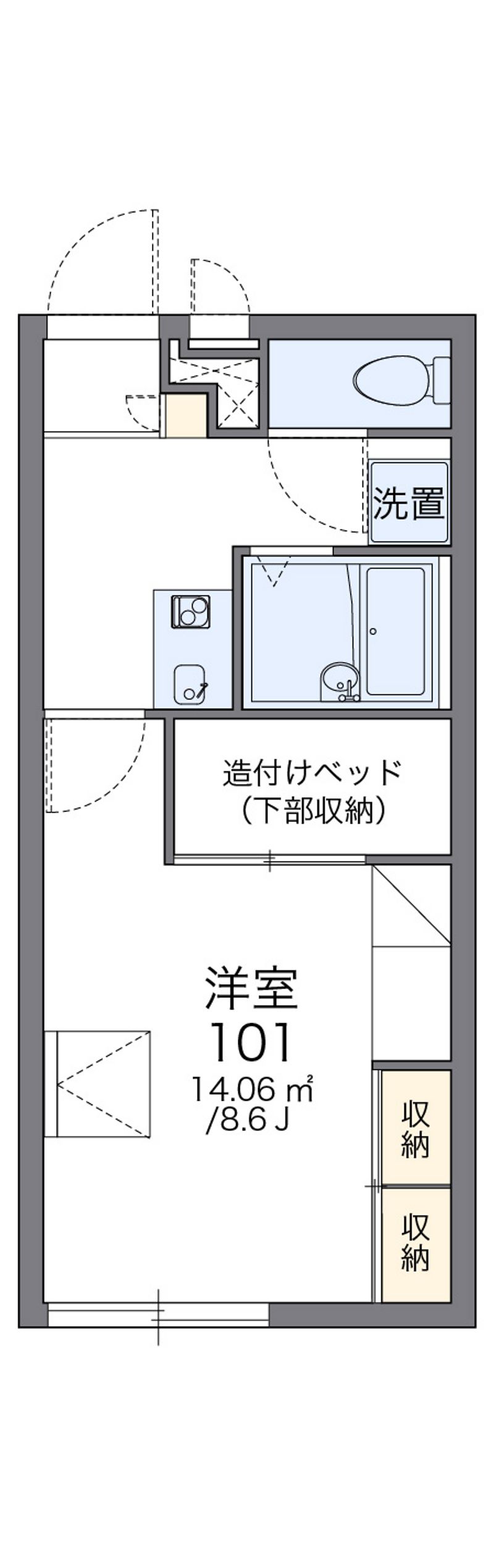 レオパレスリンデン　バウム 間取図