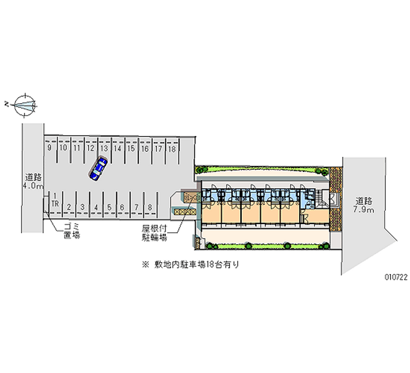 10722 bãi đậu xe hàng tháng