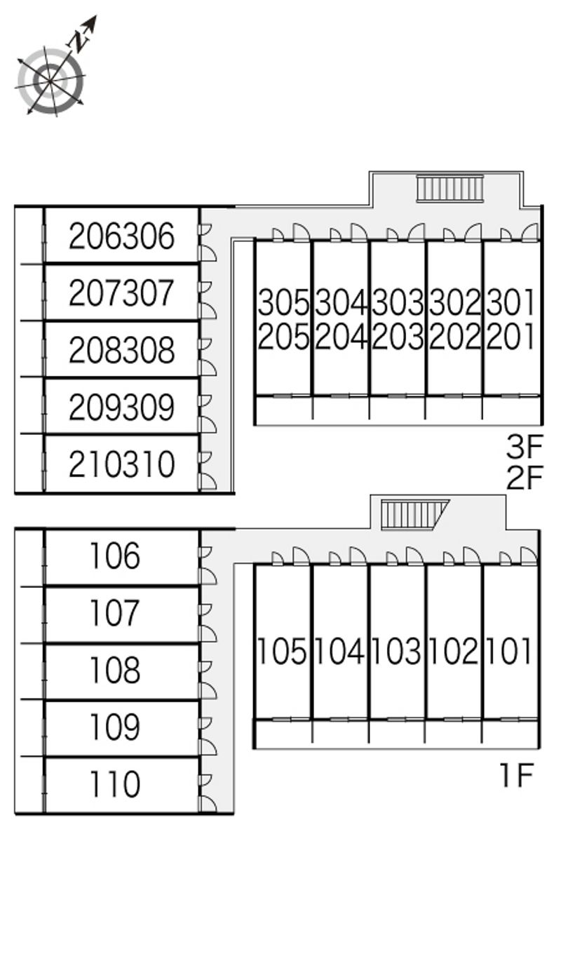 レオパレスＰＯＲＴ　ＴＯＷＮ 間取配置図