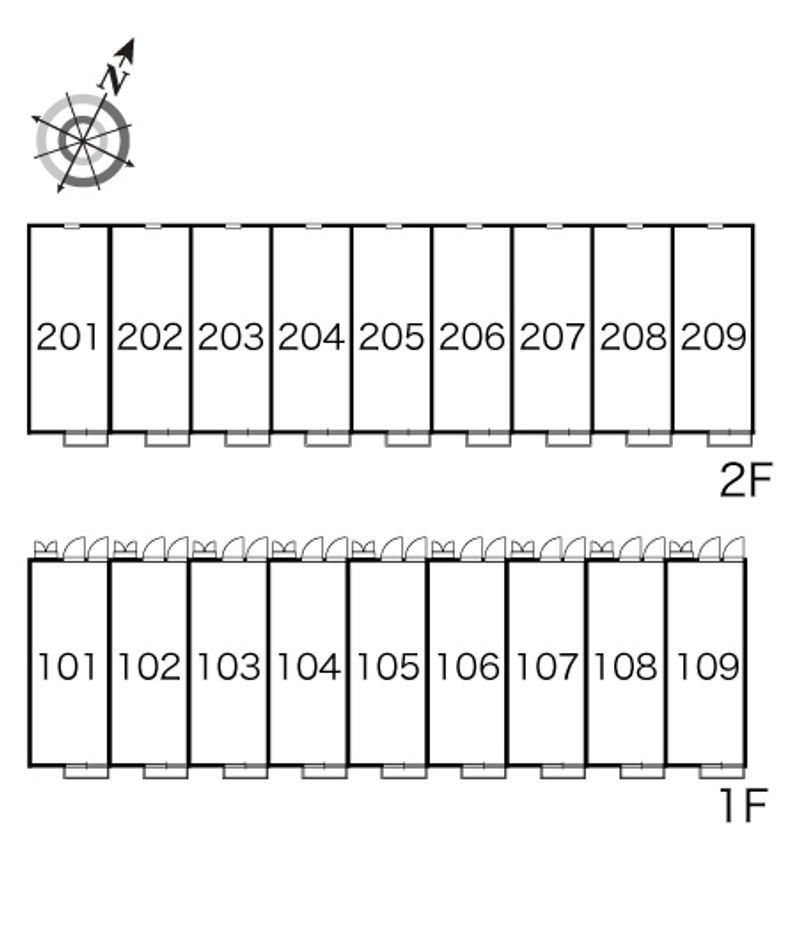 レオパレスＭｉｗａ 間取り配置図