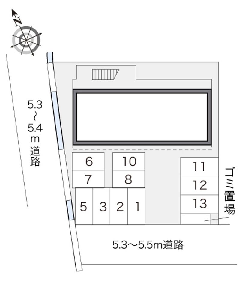 レオパレスＳ＆Ｔ 配置図