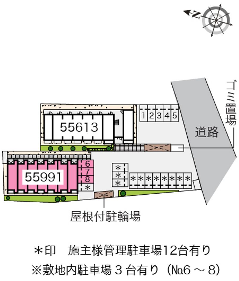 クレイノアーカス 配置図