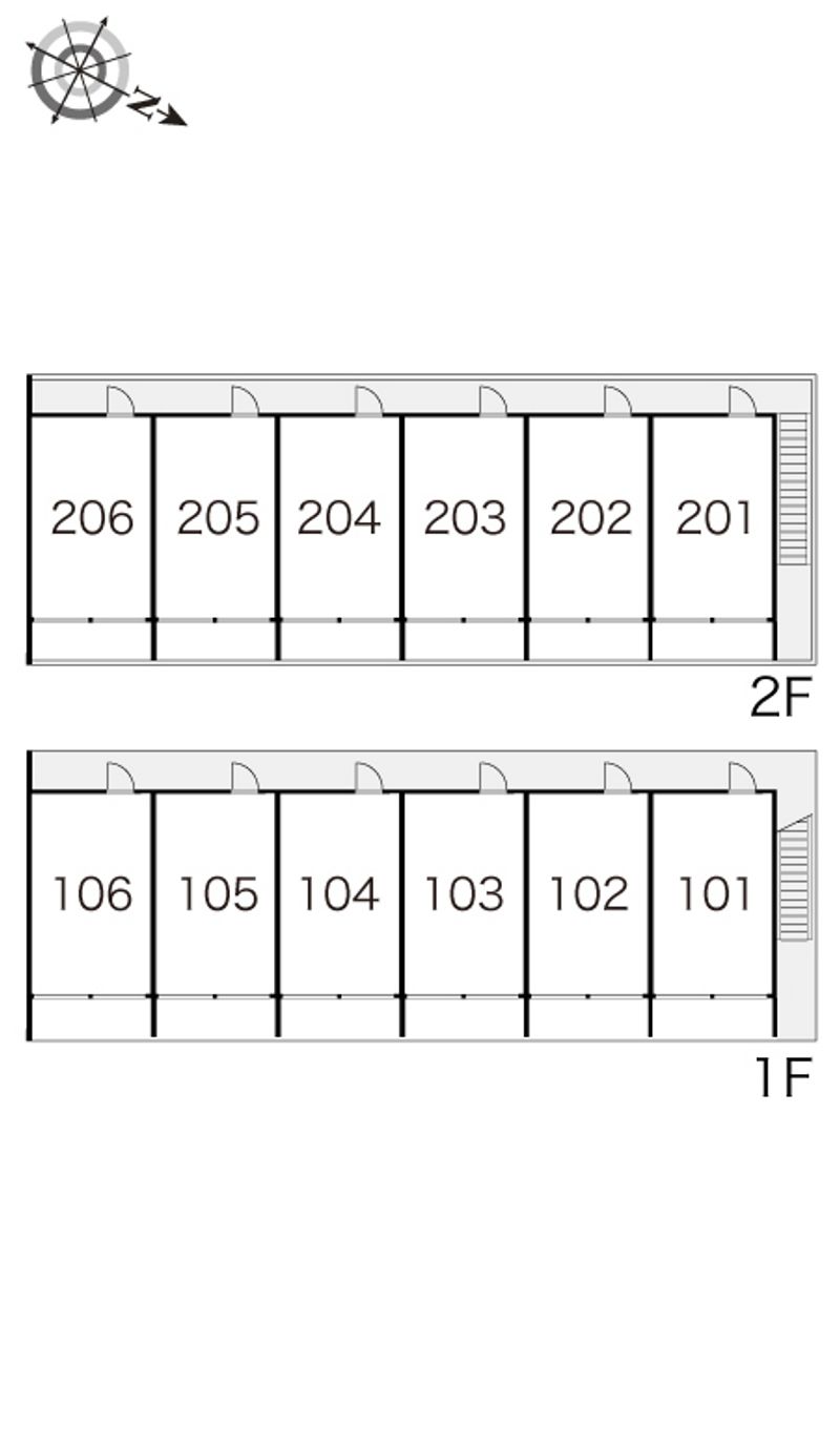 レオパレスふなとやま 間取配置図