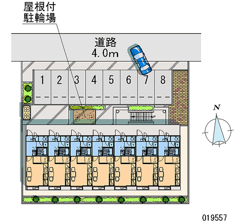 レオパレスバローネ 区画図
