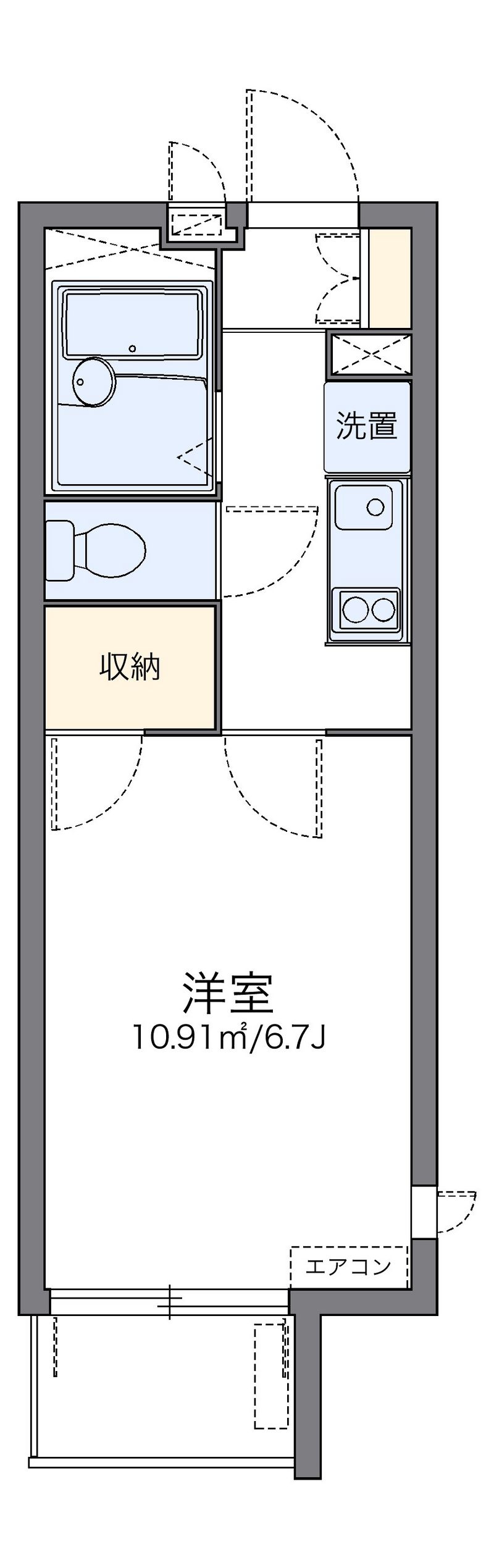 レオパレスヴァンルミエール 間取図