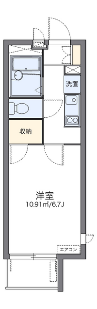 レオパレスヴァンルミエール 間取り図