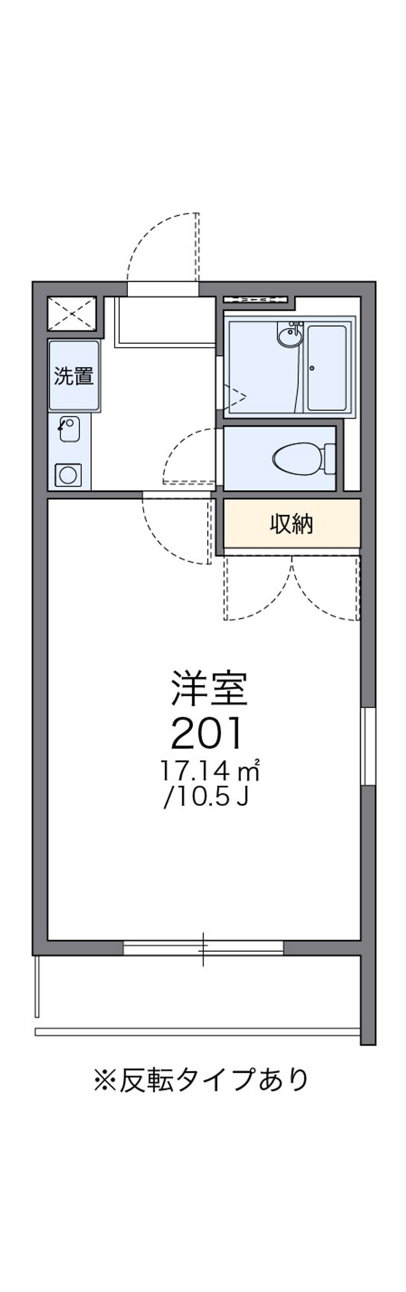 レオパレスシャルマン 間取図