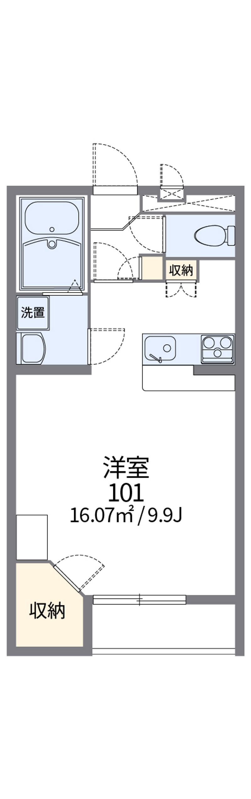 レオパレス成田 間取図