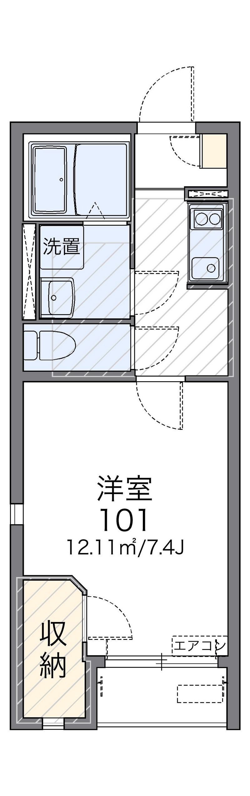 レオネクストコージィーコートⅡ 間取図