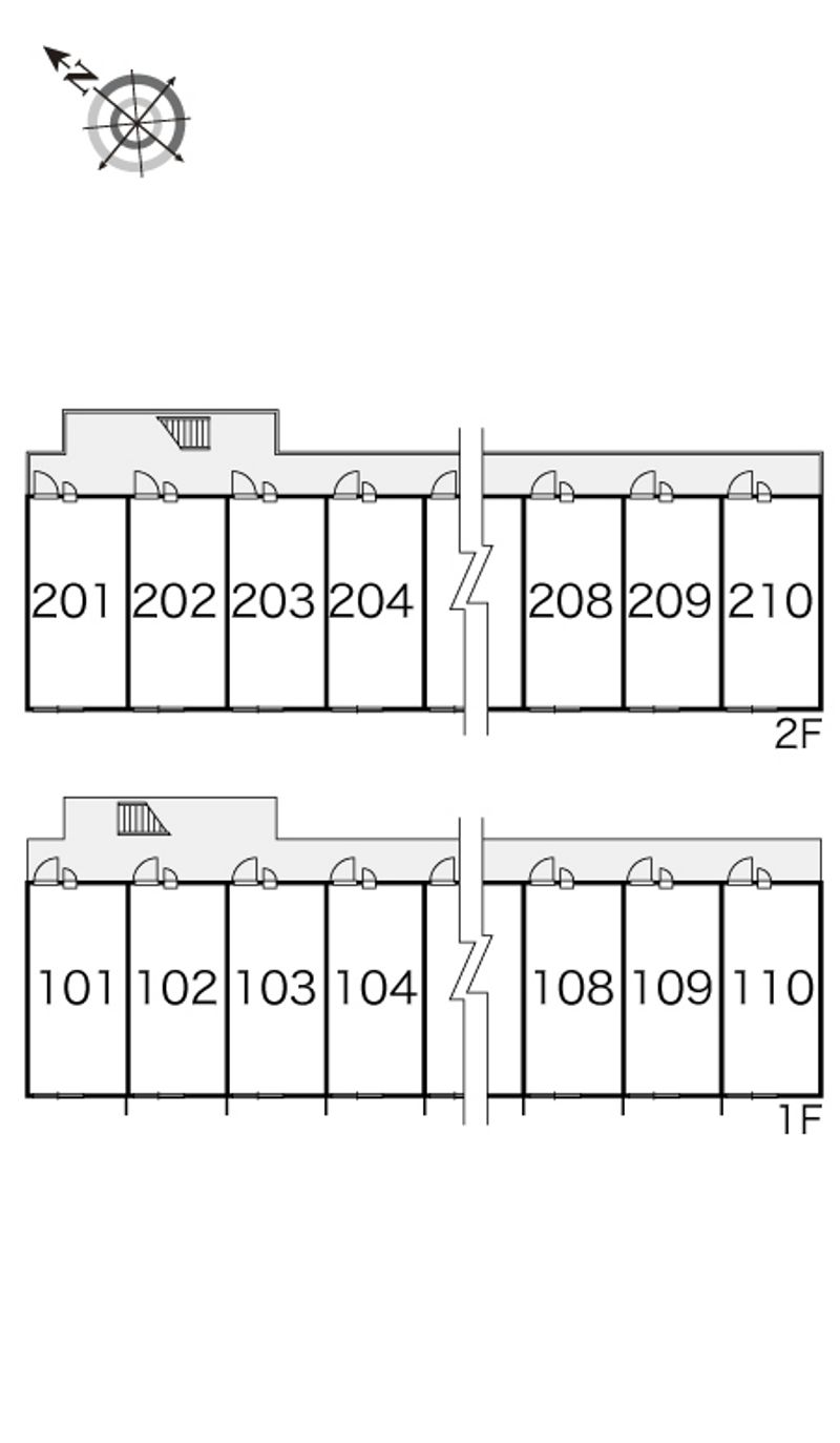 レオパレスアドゥル 間取配置図