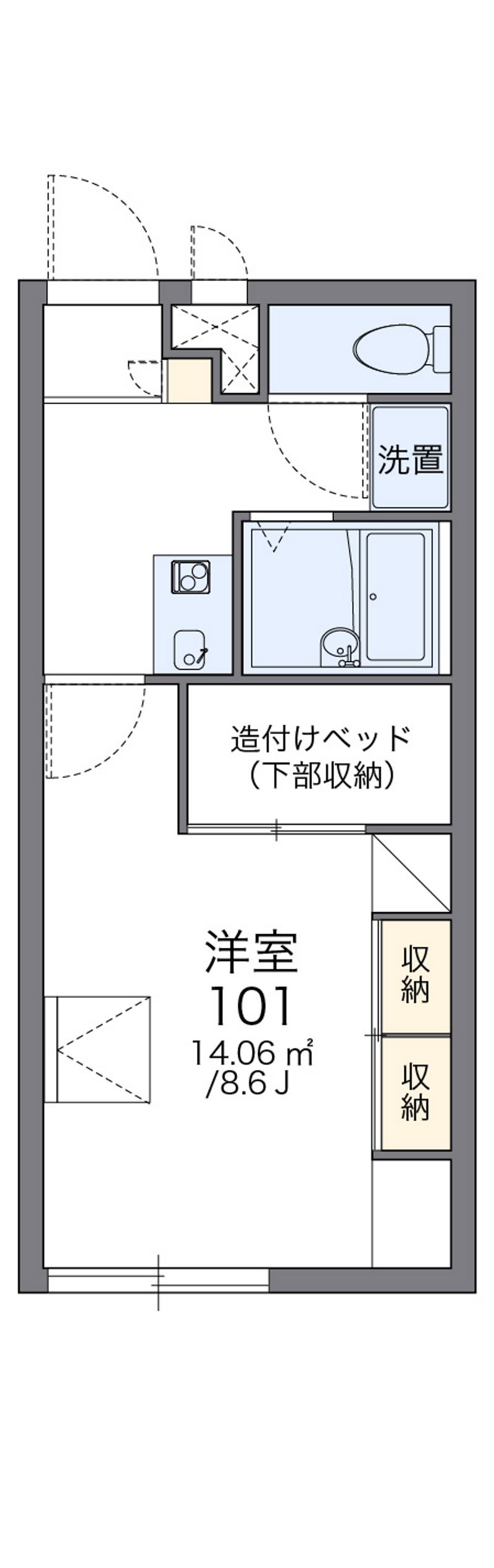 レオパレスミネルヴァ 間取図