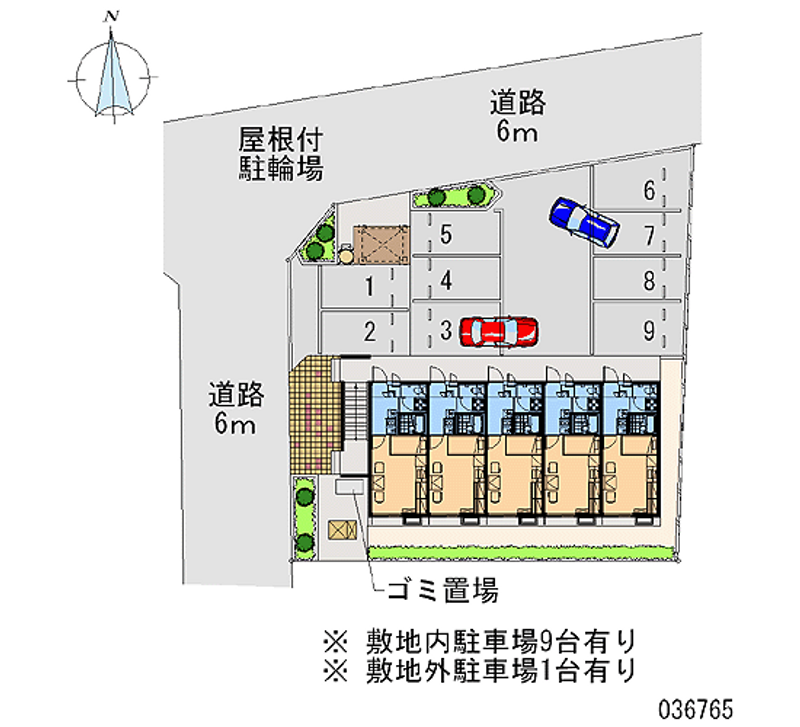 レオパレスポーラスターⅡ 月極駐車場