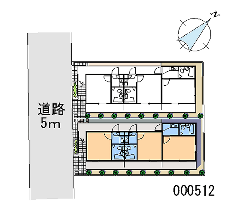 レオパレスブルースカイ 区画図