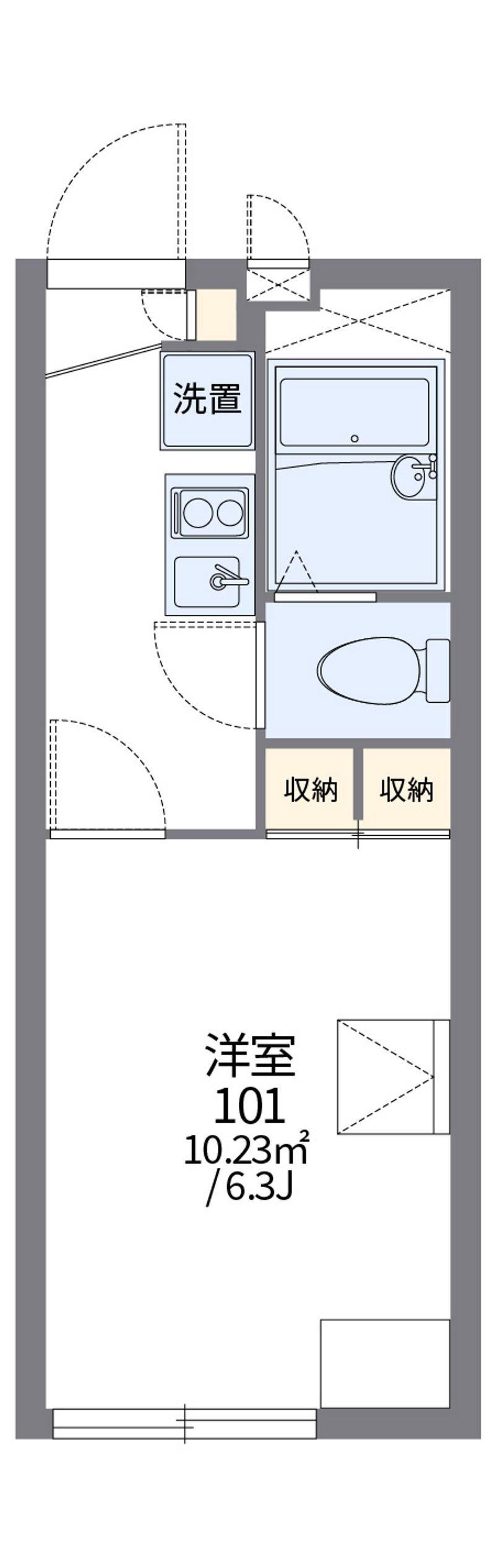 レオパレスエミネンス壱番館 間取図