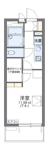 レオパレスビハイントロンチーノ 間取り図