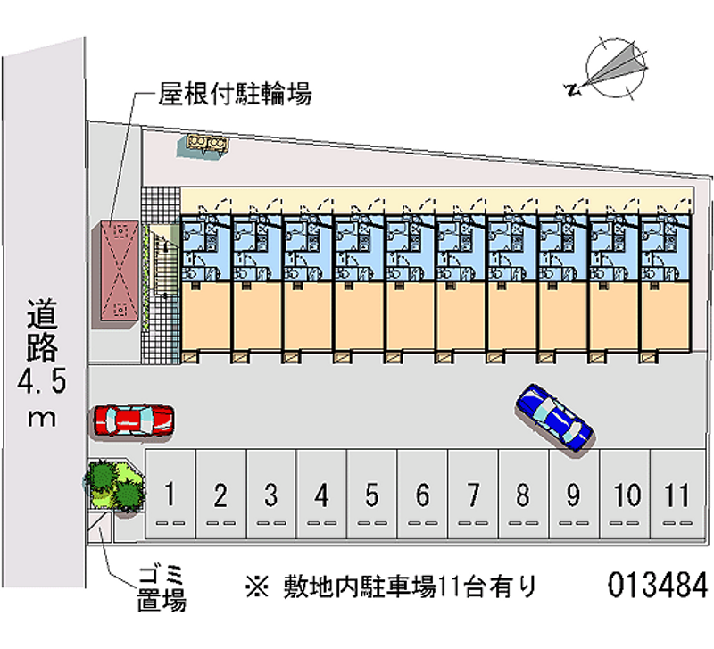 レオパレスクレールＢ 月極駐車場