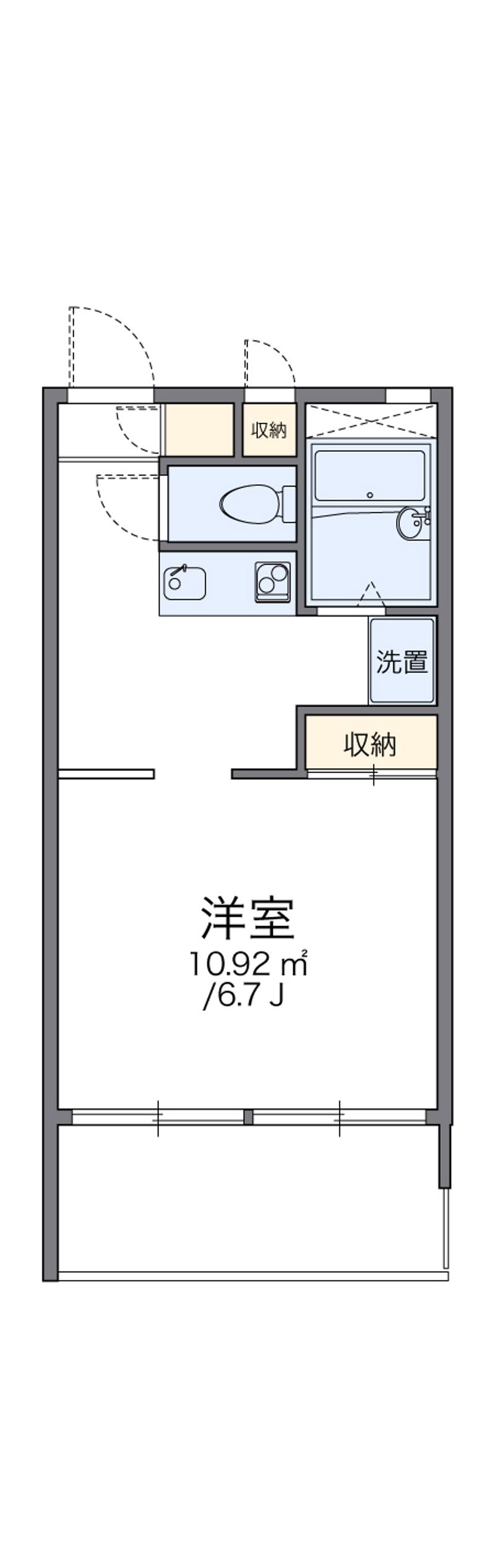 レオパレスグランドゥールⅢ 間取図