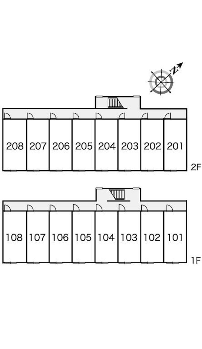 レオパレスブラン 間取配置図